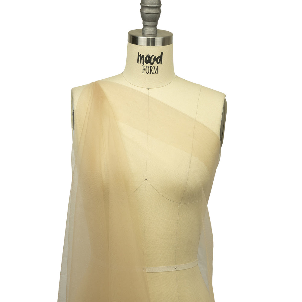 Beige Leonardo Soft Nylon Tulle - Detail