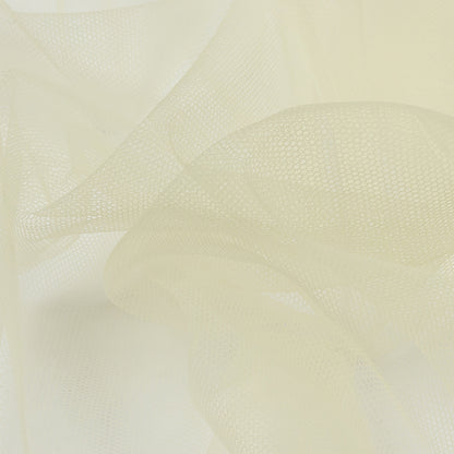 Soft Nylon Tulle - Transparent Yellow - Leonardo Collection Folded