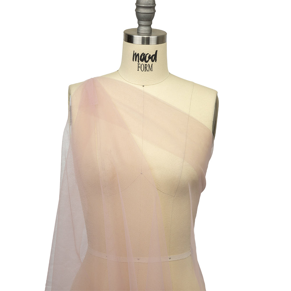 Light Mauve Leonardo Soft Nylon Tulle - Detail