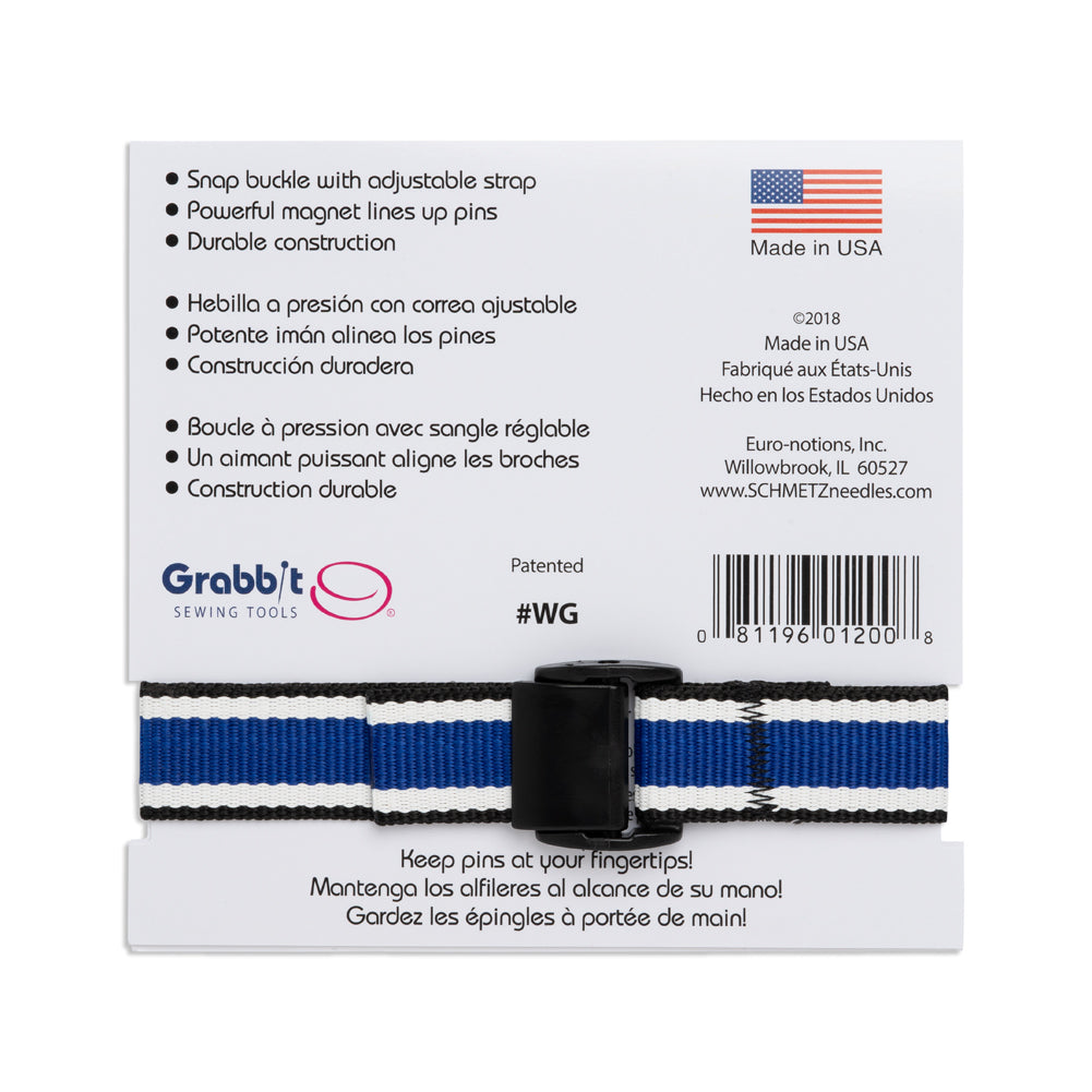 Wrist Grabbit - Magnetic Wearable Pin Cushion Detail