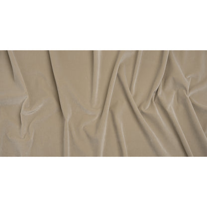 Polyester Upholstery Velvet by Crypton - Flax