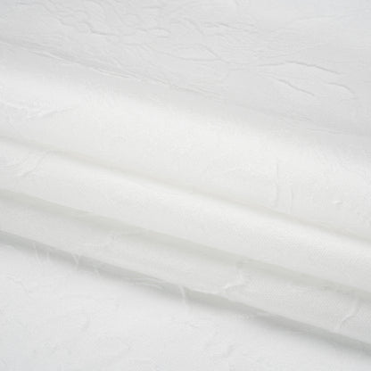 Luminous Off White Crinkled Luxury Brocade Full