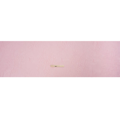 Luminous Baby Pink Crinkled Luxury Brocade Drape