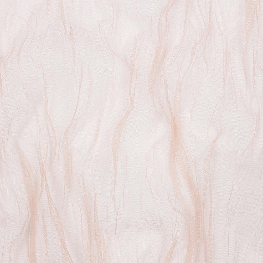 Poplar Nude Crinkled Soft Polyester Tulle