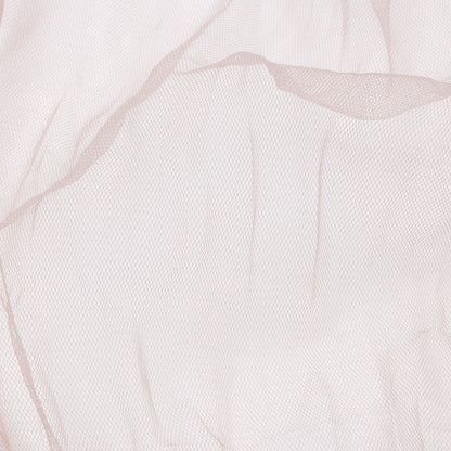 Crinkled Soft Polyester Tulle - Taupe - Poplar Collection Folded