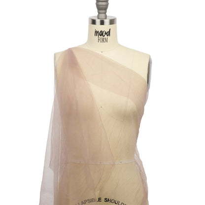 Crinkled Soft Polyester Tulle - Taupe - Poplar Collection Detail