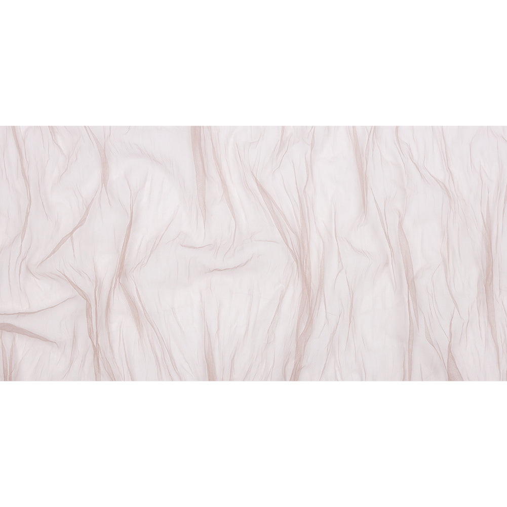 Crinkled Soft Polyester Tulle - Taupe - Poplar Collection Drape
