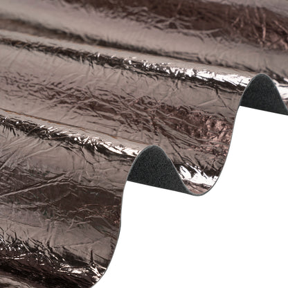 Ingot Pewter Crinkled Fabric-Backed Mirror Vinyl