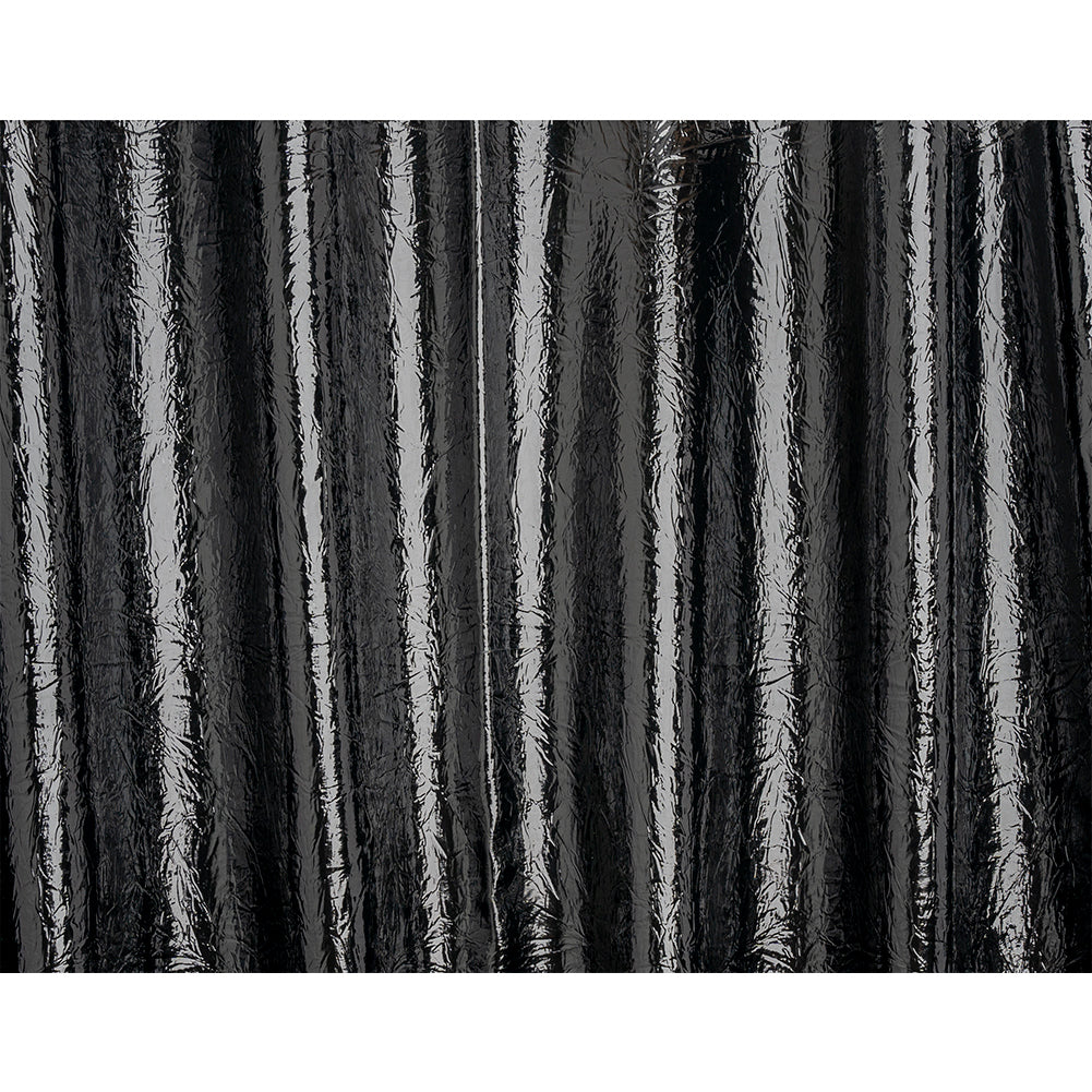 Ingot Black Crinkled Fabric-Backed Mirror Vinyl - Full