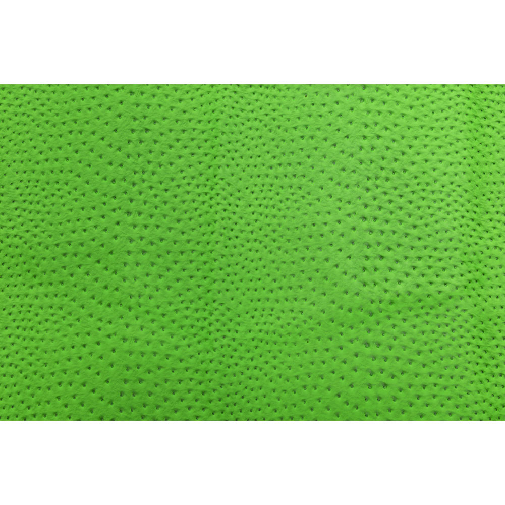 Kidepo Neon Green Faux Ostrich Leather Vinyl - Folded