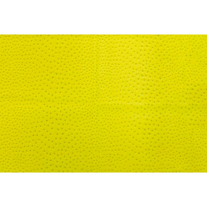 Kidepo Neon Yellow Faux Ostrich Leather Vinyl - Folded