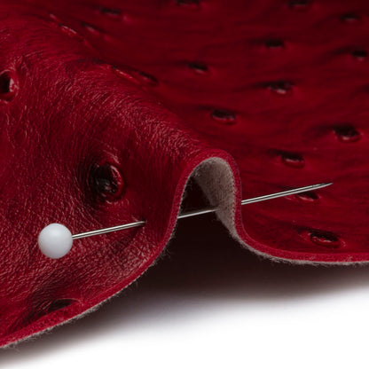 Kidepo Burgundy Faux Ostrich Leather Vinyl - Full
