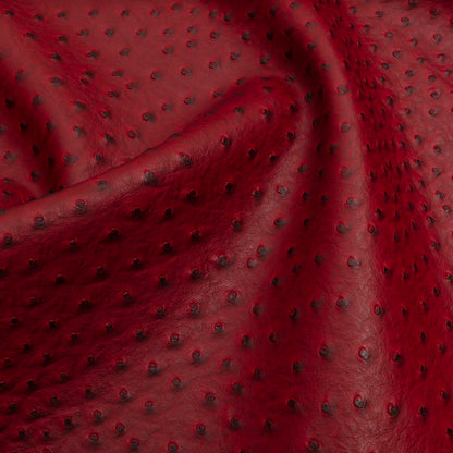 Kidepo Burgundy Faux Ostrich Leather Vinyl