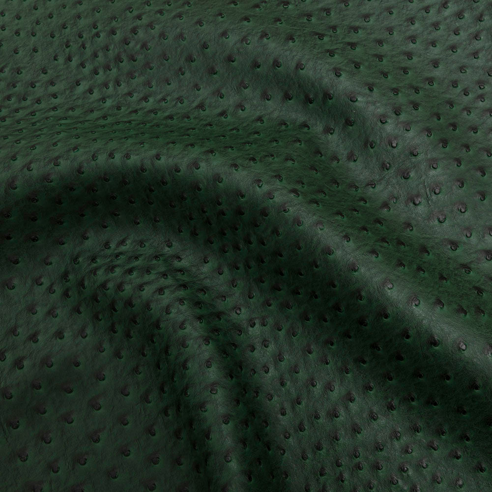Kidepo Hunter Green Faux Ostrich Leather Vinyl