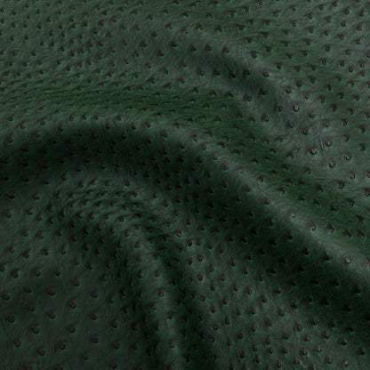 Kidepo Hunter Green Faux Ostrich Leather Vinyl