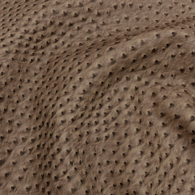 Kidepo Light Coffee Faux Ostrich Leather Vinyl