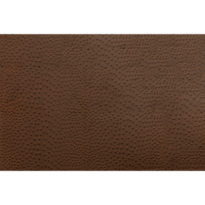 Kidepo Brown Faux Ostrich Leather Vinyl Folded