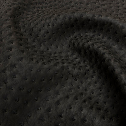 Kidepo Charcoal Faux Ostrich Leather Vinyl