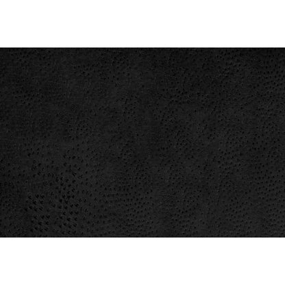 Kidepo Black Faux Ostrich Leather Vinyl Folded