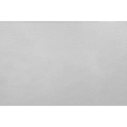 Kidepo White Faux Ostrich Leather Vinyl Folded