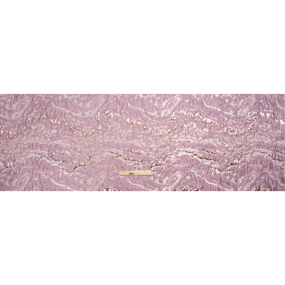 Metallic Rose Gold and Pink Abstract Waves Luxury Brocade - Drape