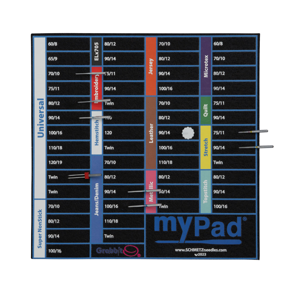 Grabbit My Pad - Felt Sewing Machine Needle Organizer - 6.75" x 6.75" Detail