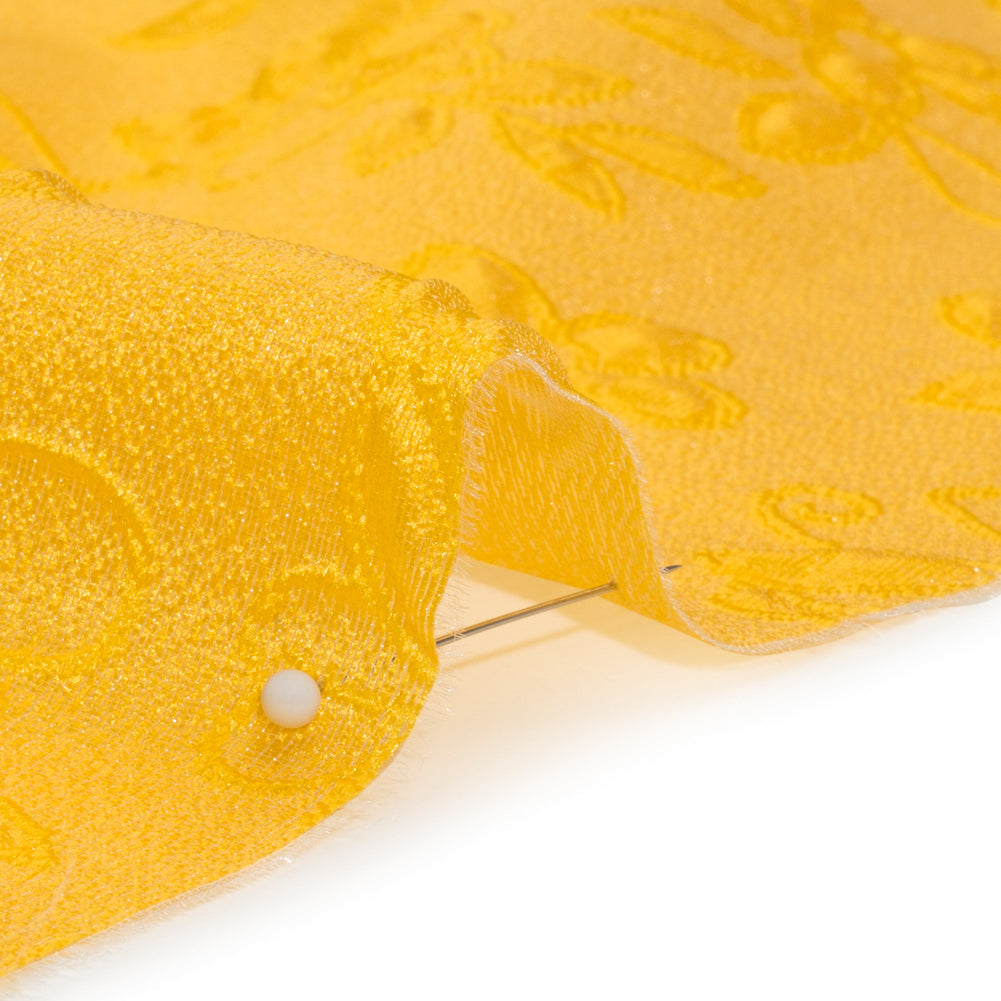 Luminous Sunshine Garden Party Lightweight Luxury Brocade - Folded