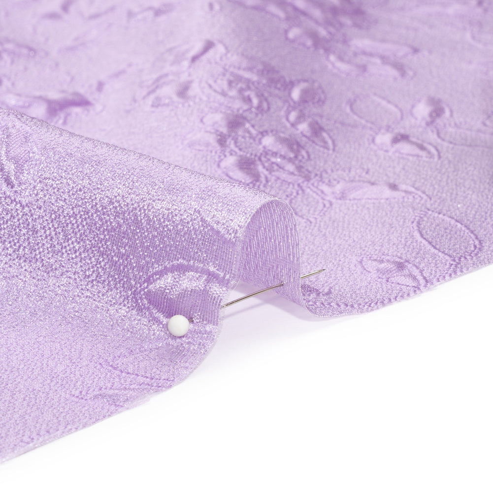 Luminous Lavender Garden Party Lightweight Luxury Brocade Folded