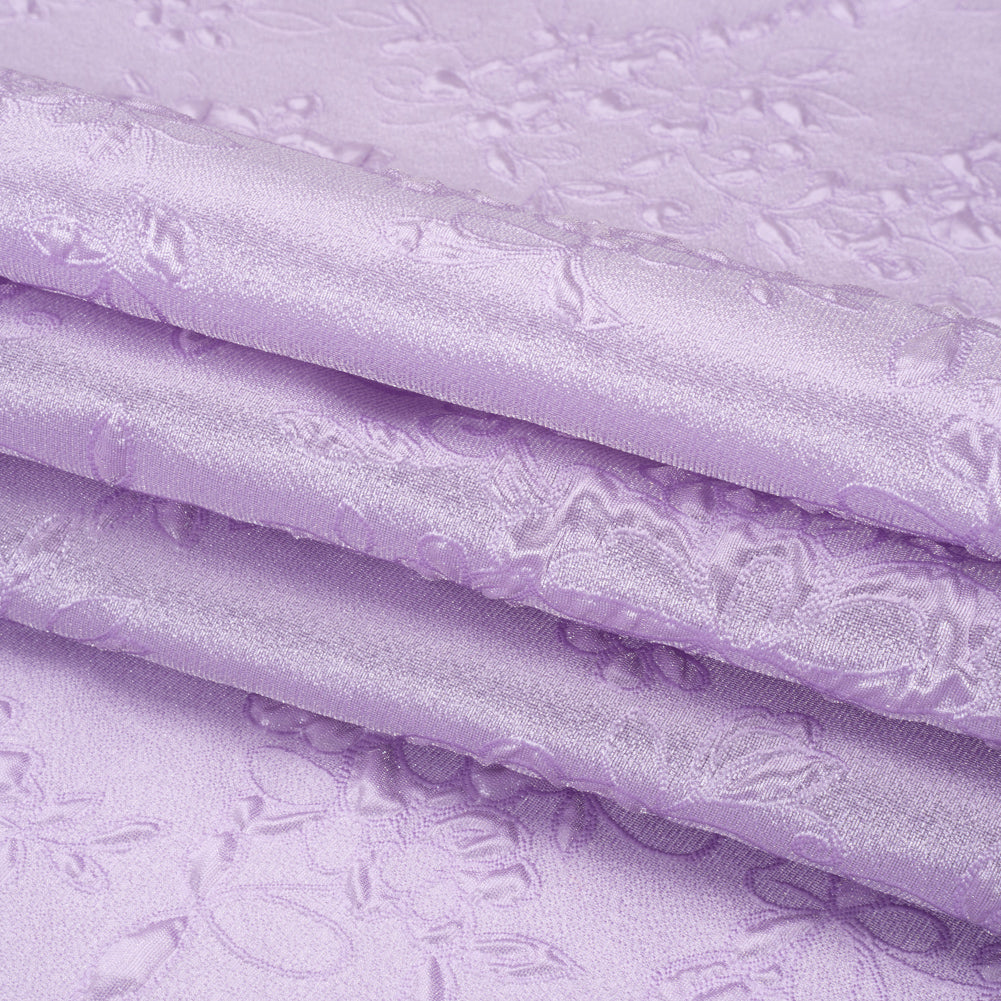 Luminous Lavender Garden Party Lightweight Luxury Brocade Full