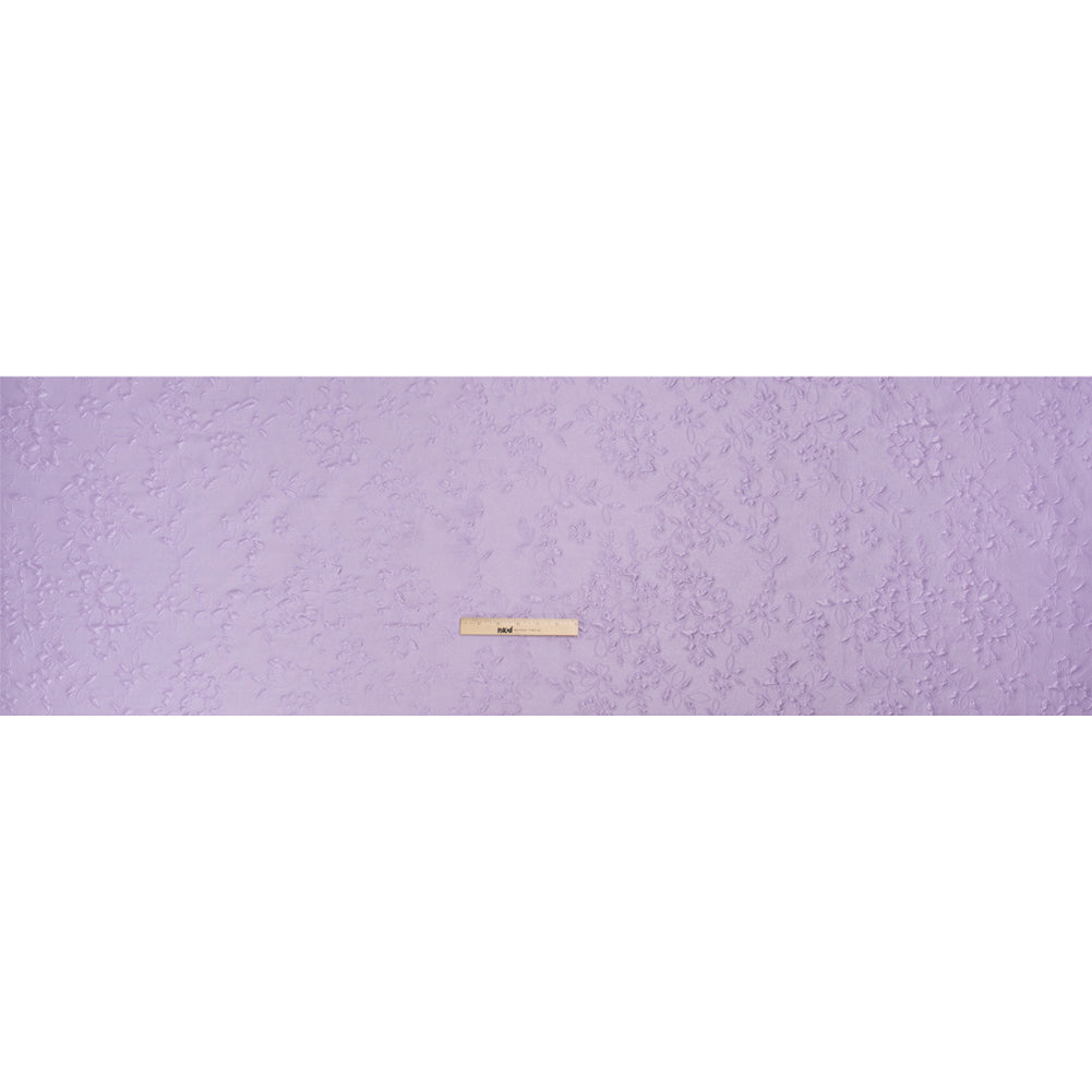 Luminous Lavender Garden Party Lightweight Luxury Brocade Drape