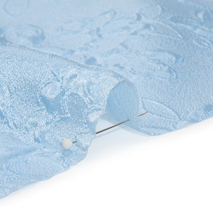 Luminous Light Blue Garden Party Lightweight Luxury Brocade - Full
