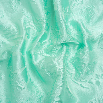Luminous Seafoam Floral Lightweight Luxury Brocade