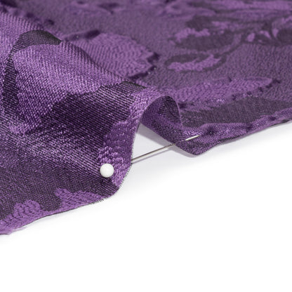 Luminous Purple Floral Lightweight Luxury Brocade Folded