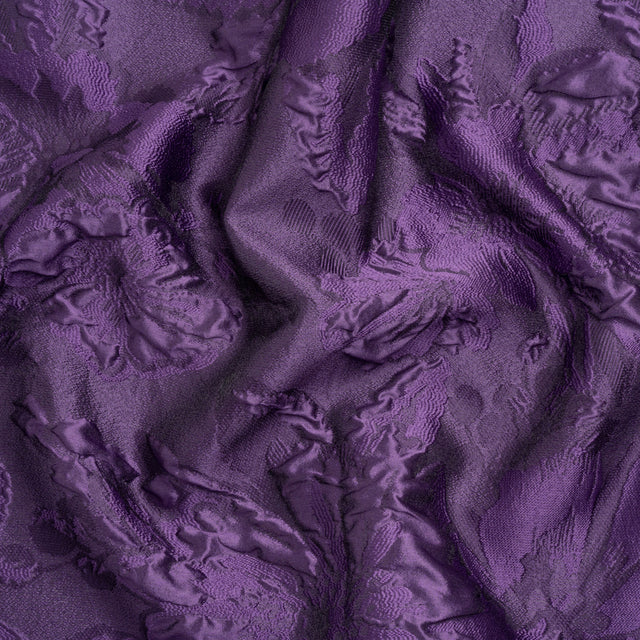 Luminous Purple Floral Lightweight Luxury Brocade