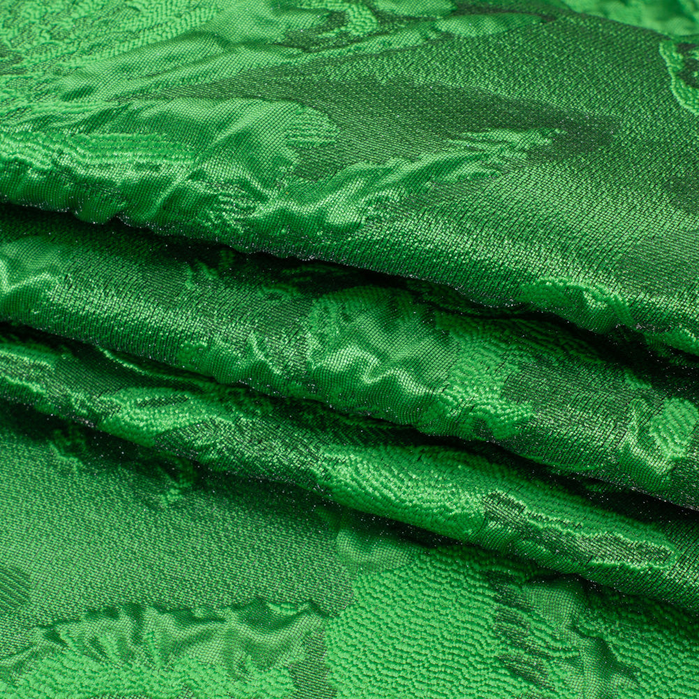 Luminous Green Floral Lightweight Luxury Brocade - Full