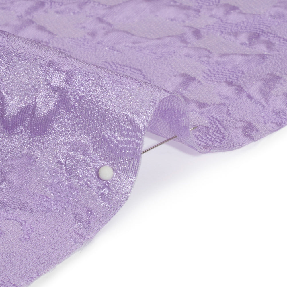 Luminous Lavender Wild Spots Lightweight Luxury Brocade - Folded