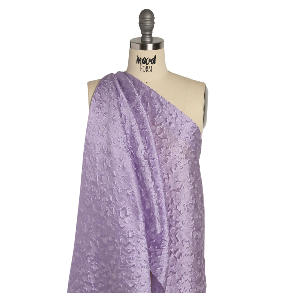 Luminous Lavender Wild Spots Lightweight Luxury Brocade - Detail