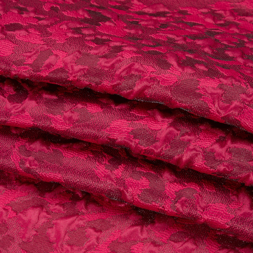 Luminous Fuchsia Wild Spots Lightweight Luxury Brocade - Full