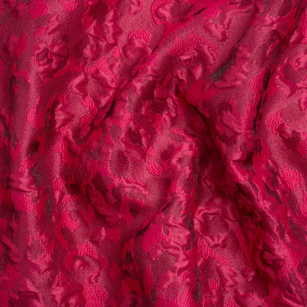 Luminous Fuchsia Wild Spots Lightweight Luxury Brocade