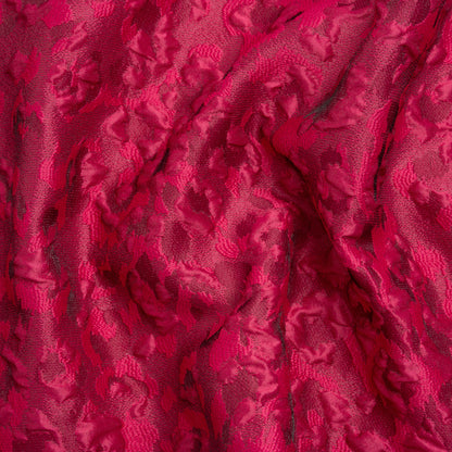 Luminous Fuchsia Wild Spots Lightweight Luxury Brocade