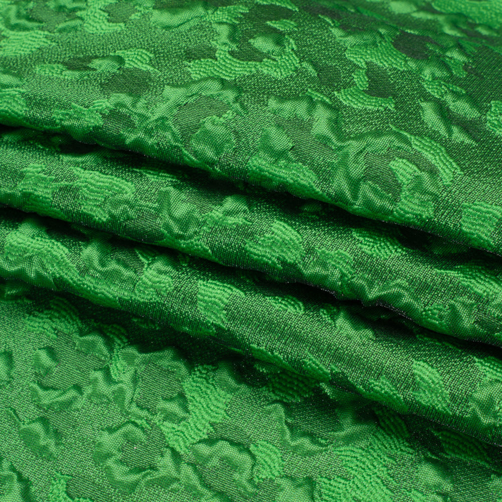 Luminous Green Wild Spots Lightweight Luxury Brocade - Full