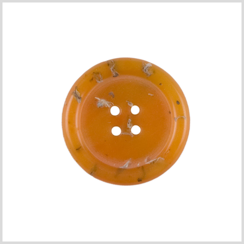 Orange Plastic Button - 28L/18mm