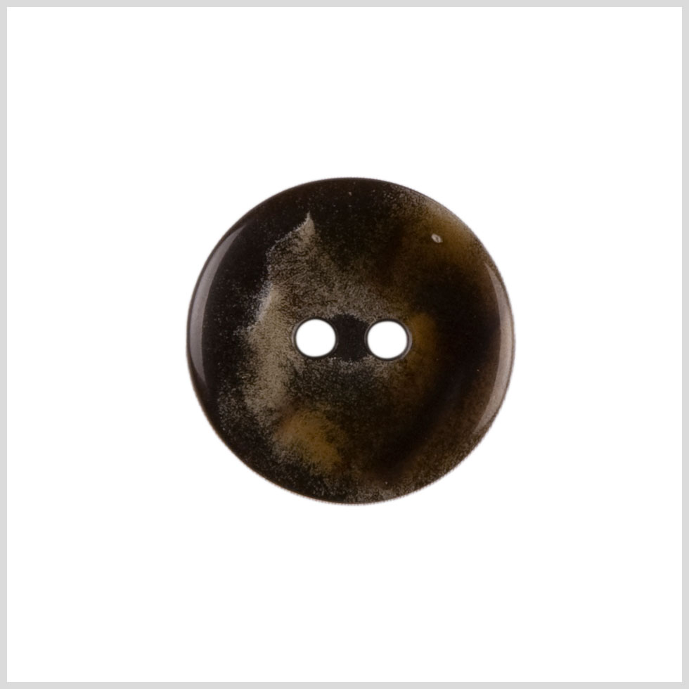 Brown Plastic Button - 36L/23mm