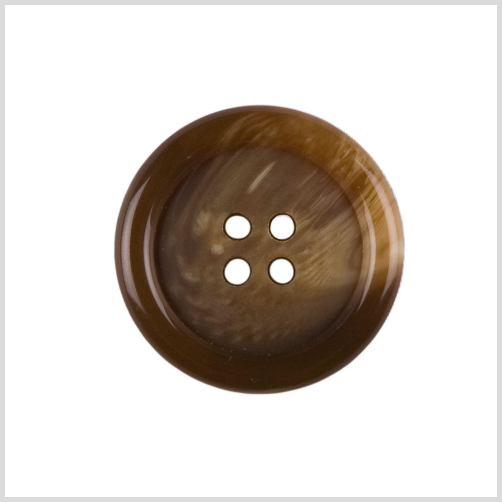 Brown Plastic Button - 44L/28mm