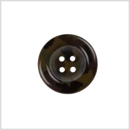 Brown Plastic Button - 28L/18mm
