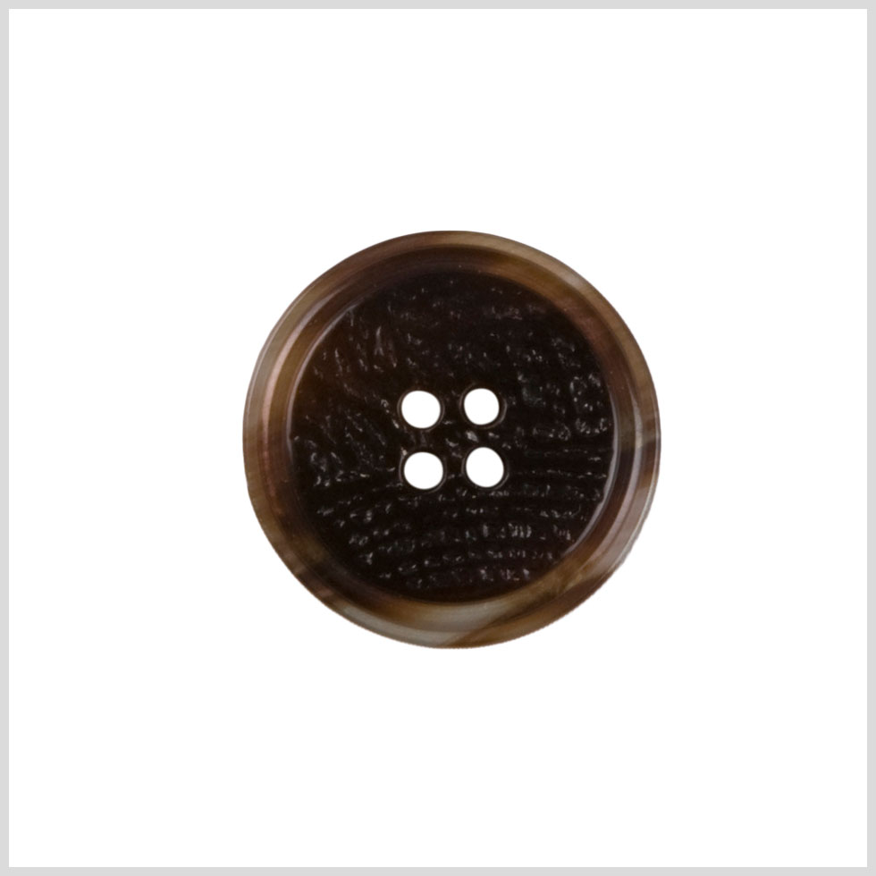 Brown Plastic Button - 36L/23mm