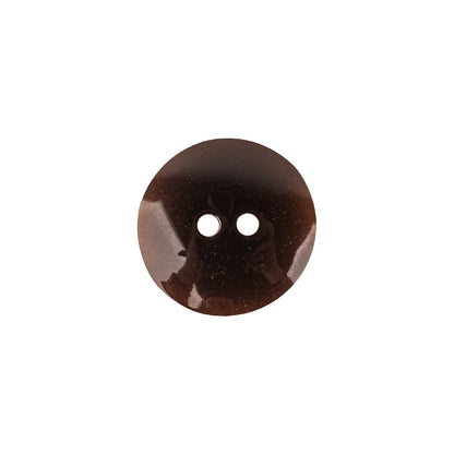 Brown Plastic Button - 24L/15mm - Detail