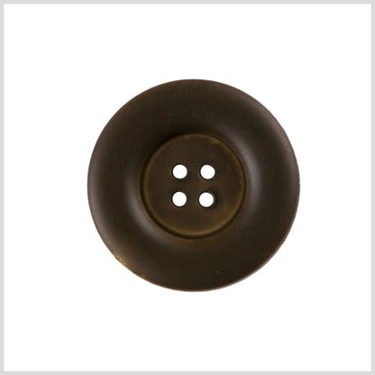 Plastic 4-Hole Button - 44L/28mm - Dark Brown Chunky Tire Rim