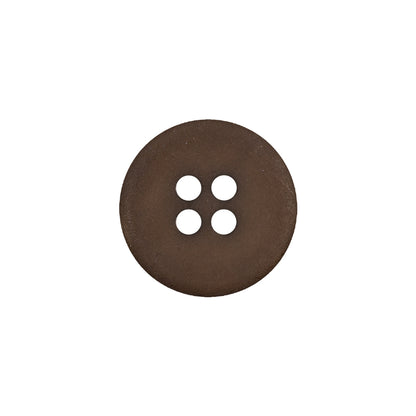 Dark Brown and Chestnut Reptile-Esque 4-Hole Button - 28L/18mm Detail