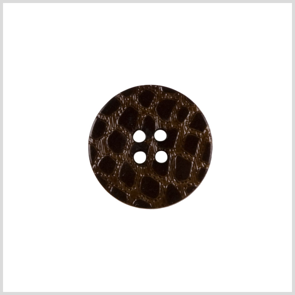 Brown Plastic Button - 32L/20mm